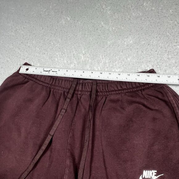 Nike Sportswear Club Fleece Joggers Sweatpants Mens Size 2XL Maroon Pockets - Picture 4 of 10